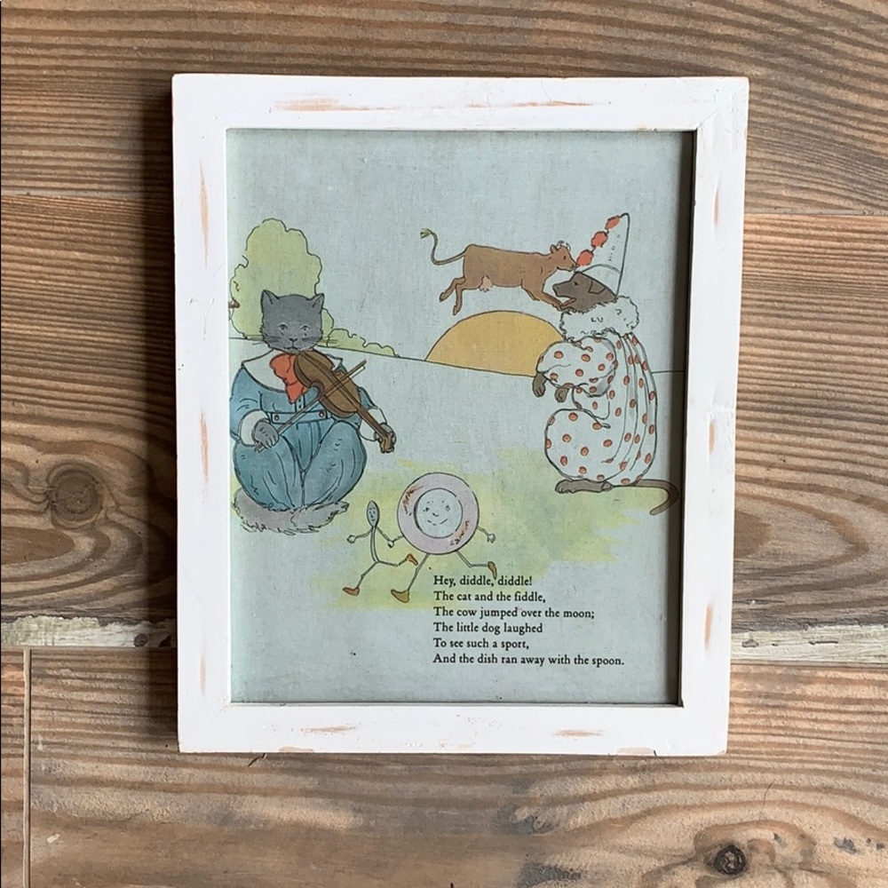 Restoration Hardware nursery rhyme print